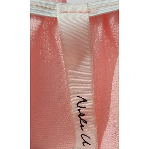 Noelle Off Shoulder Ruffle Blouse Long Sleeve Flowy Top Pink XL‎ - Picture 3 of 5